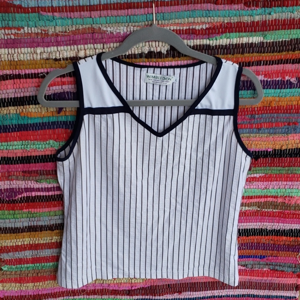 Vintage Wimbledon Sport Tank sz L